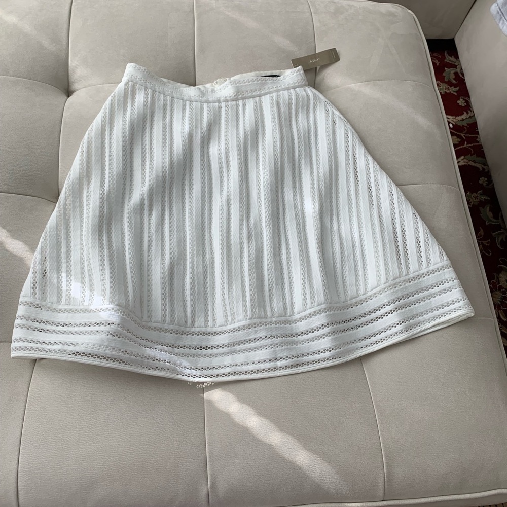 J Crew Ivory Eyelet skirt*Size 00